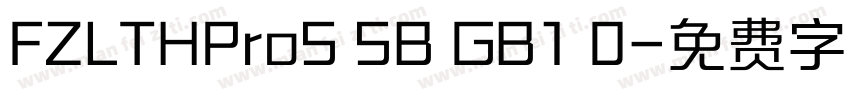 FZLTHProS SB GB1 0字体转换